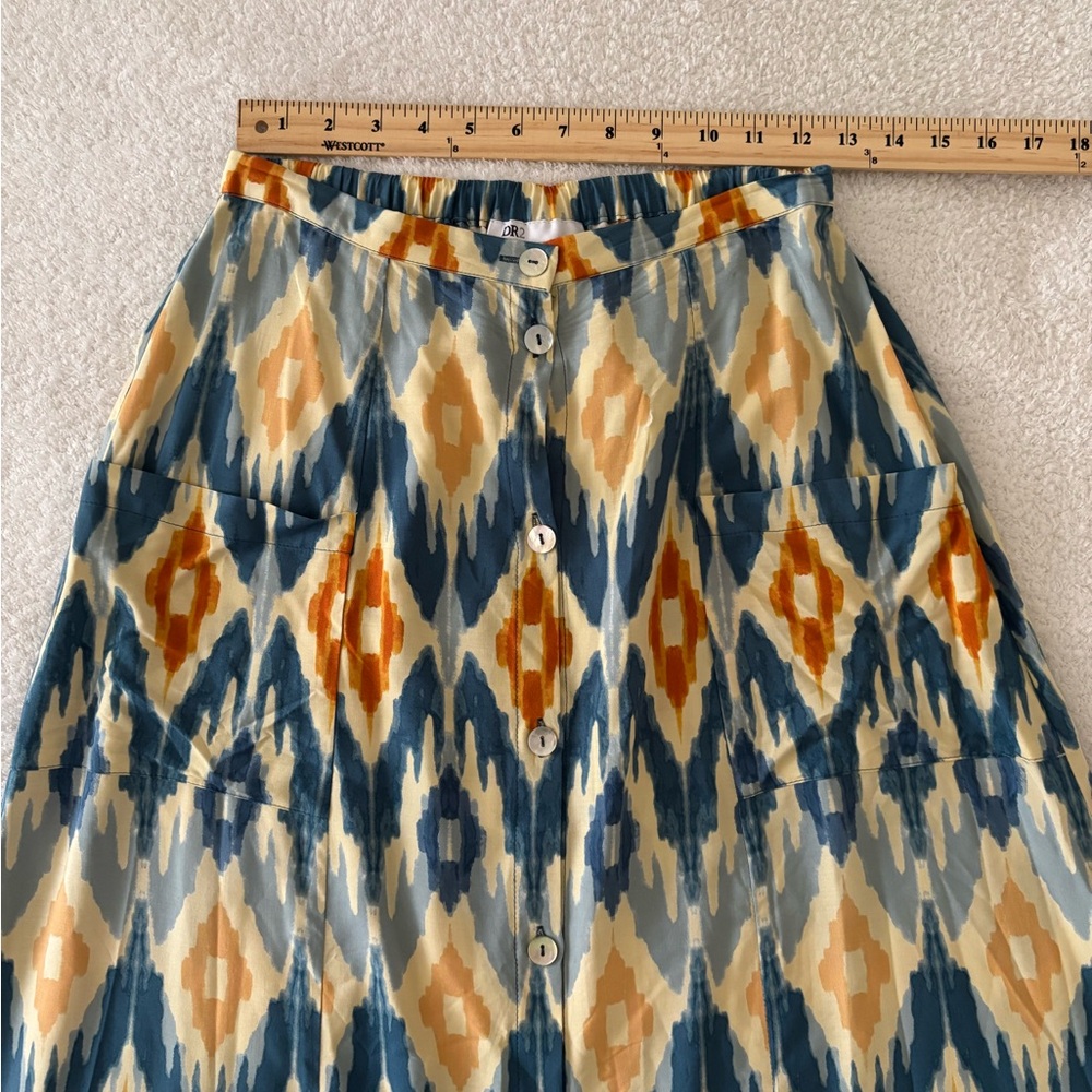 DR2 Multicolor Geometric Midi Skirt Size Small - Picture 7 of 11